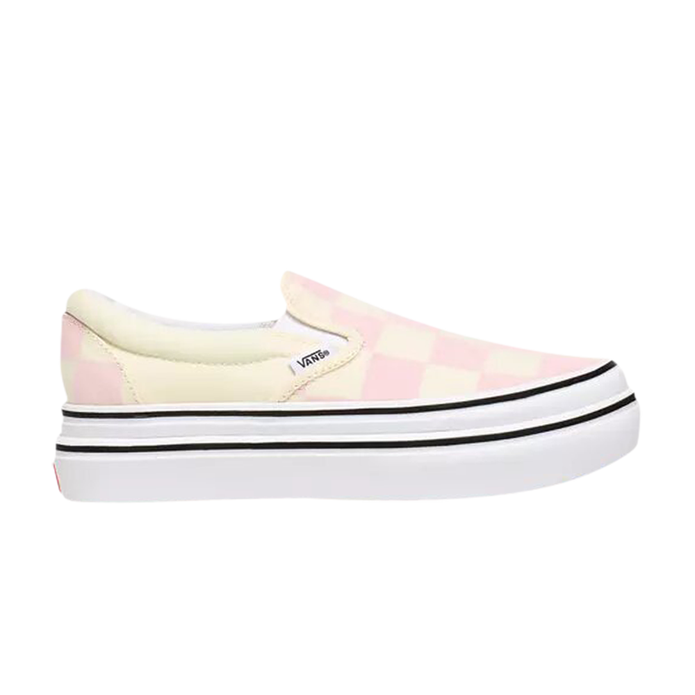 Pre-owned Vans Classic Slip-on Comfycush 'big Classics Checker - Blushing Bride' In Pink