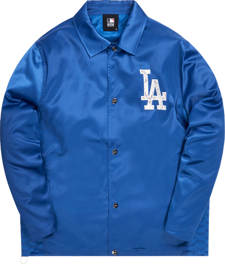 Kith For Major League Baseball Los Angeles Dodgers Coaches Jacket 'Royal Blue'