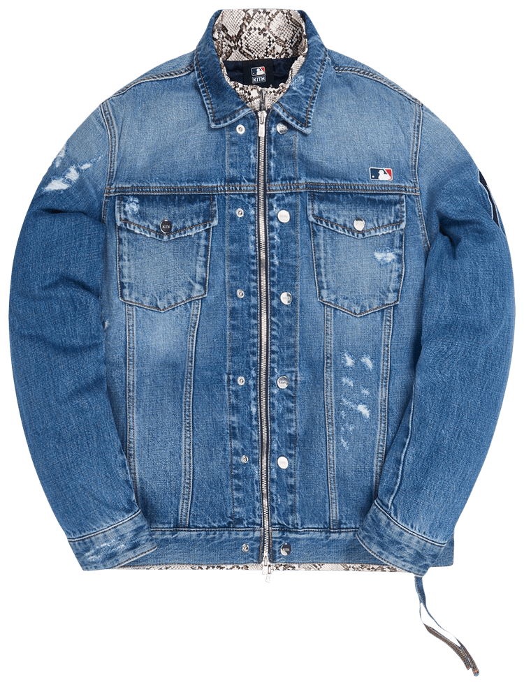 Kith laight denim jacket hosu blue hotsell