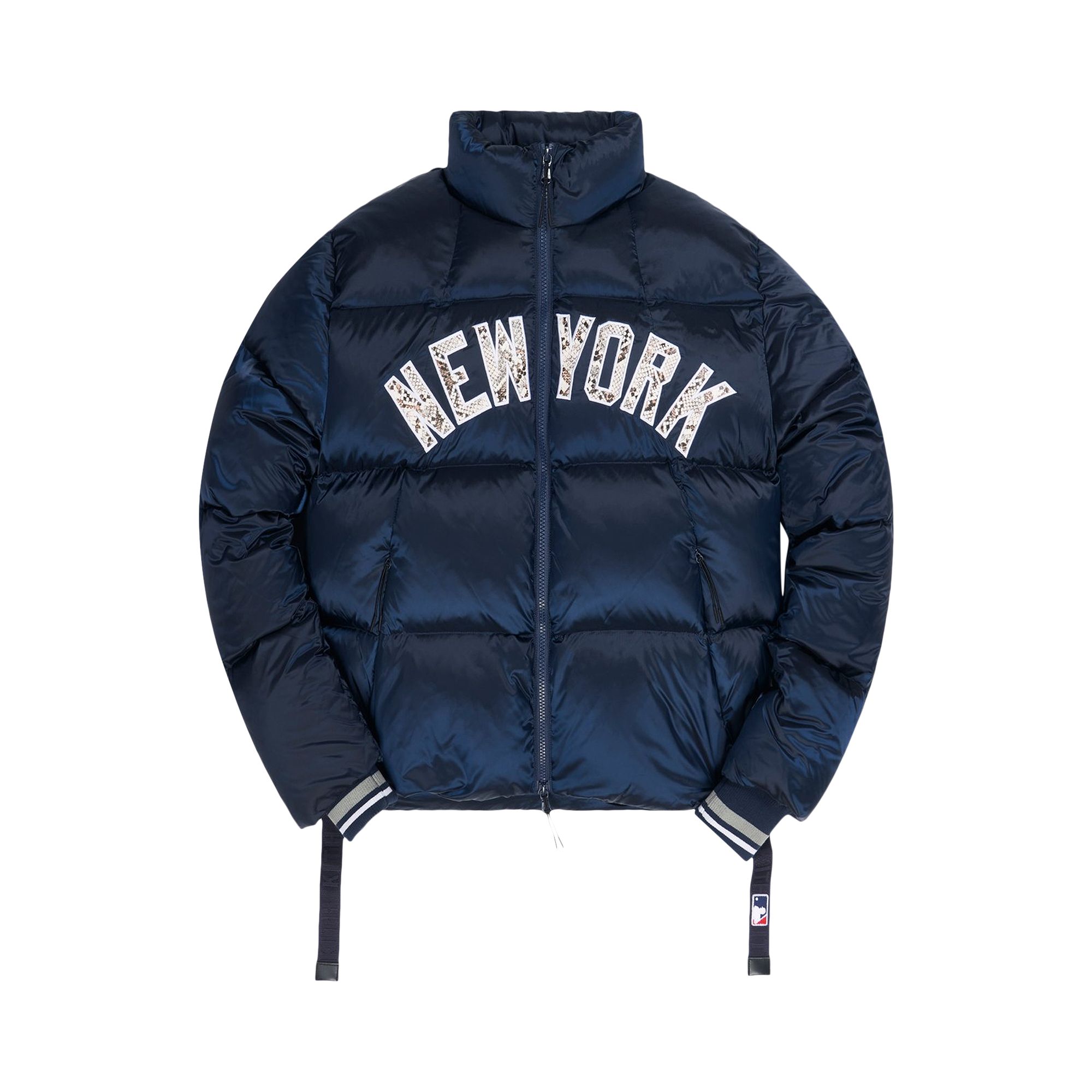 Kith For Major League Baseball New York Yankees Midi Puffer Jacket 'Navy' | Blue | Men's Size L