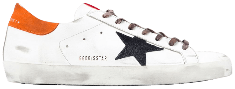 Golden Goose Superstar White Orange