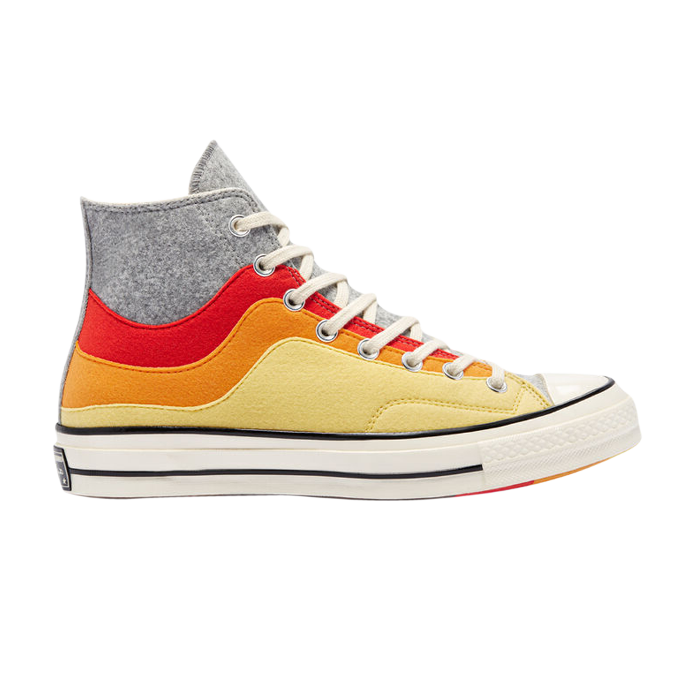 Pre-owned Converse Chuck 70 High 'thermo Felt - Storm Front Yellow' In Multi-color