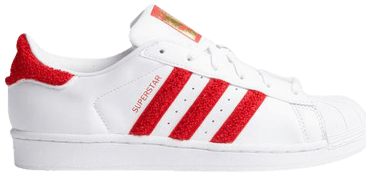 Adidas Wmns Superstar White Collegiate Red