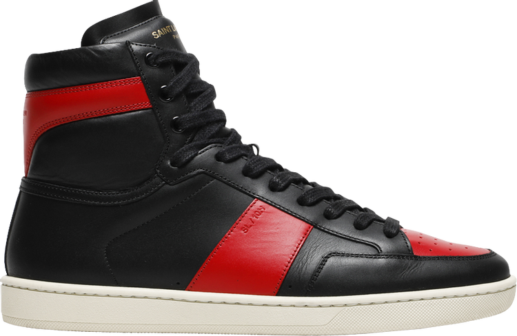 Saint Laurent SL-10H High Top Sneaker 'Black Red'