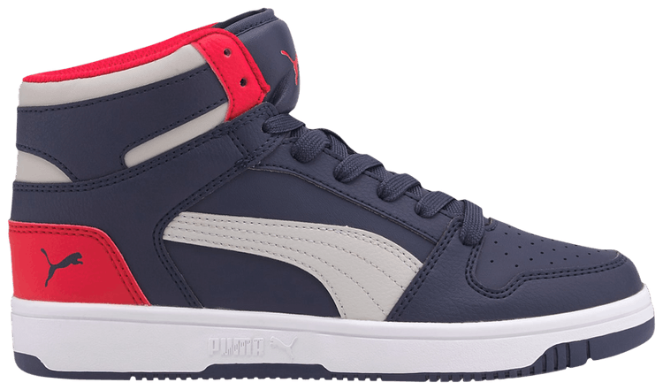 Puma Rebound LayUp Mid Jr Peacoat Red