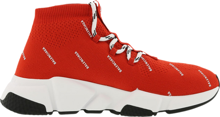 Balenciaga Speed Trainer Knit 'All Over Print - Red' | GOAT