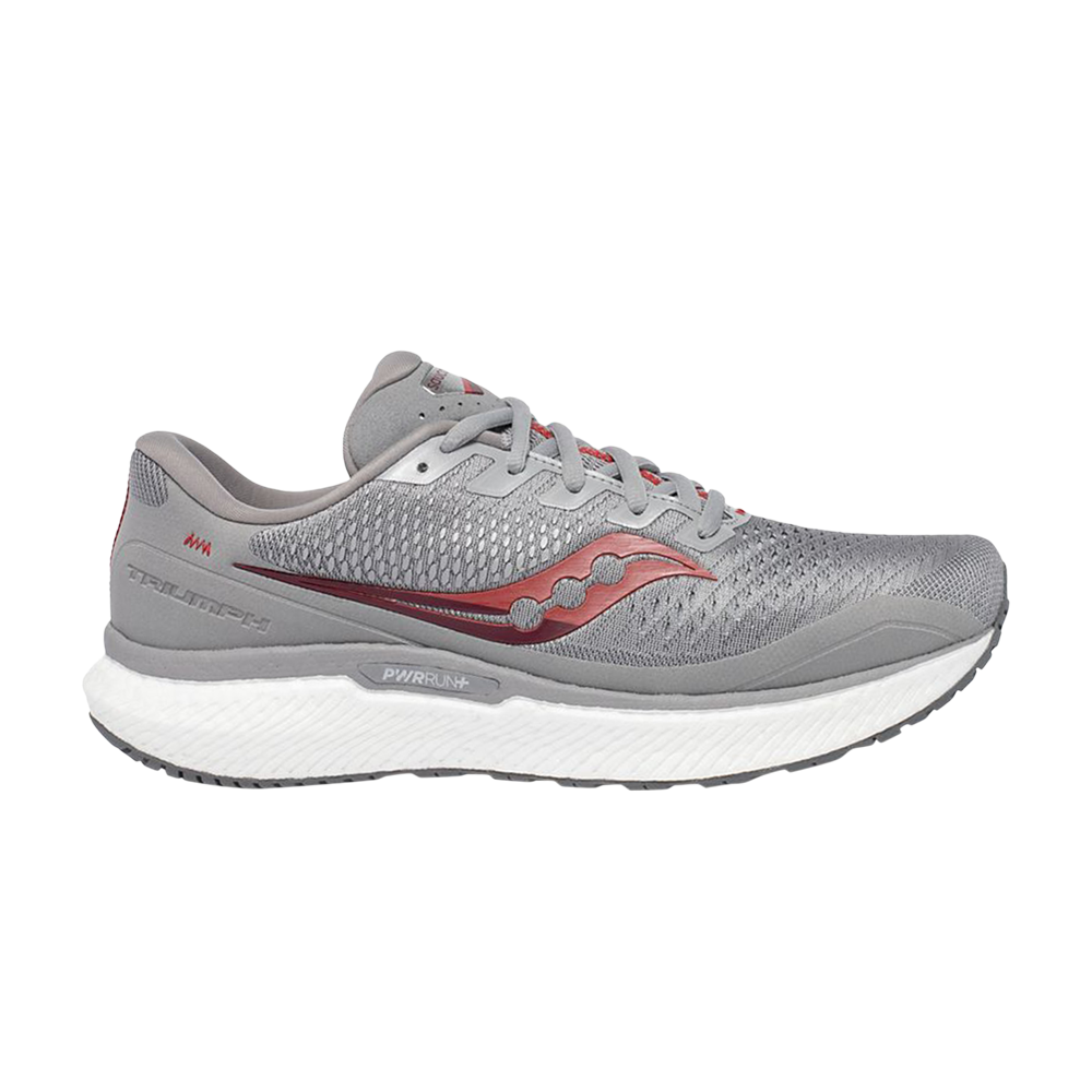 Pre-owned Saucony Triumph 18 'alloy Red' In Silver