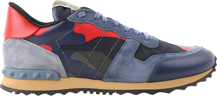 Buy Valentino Rockrunner 'Camo - Marine Blue Red' - SY2S0723 PL4 - Blue | GOAT