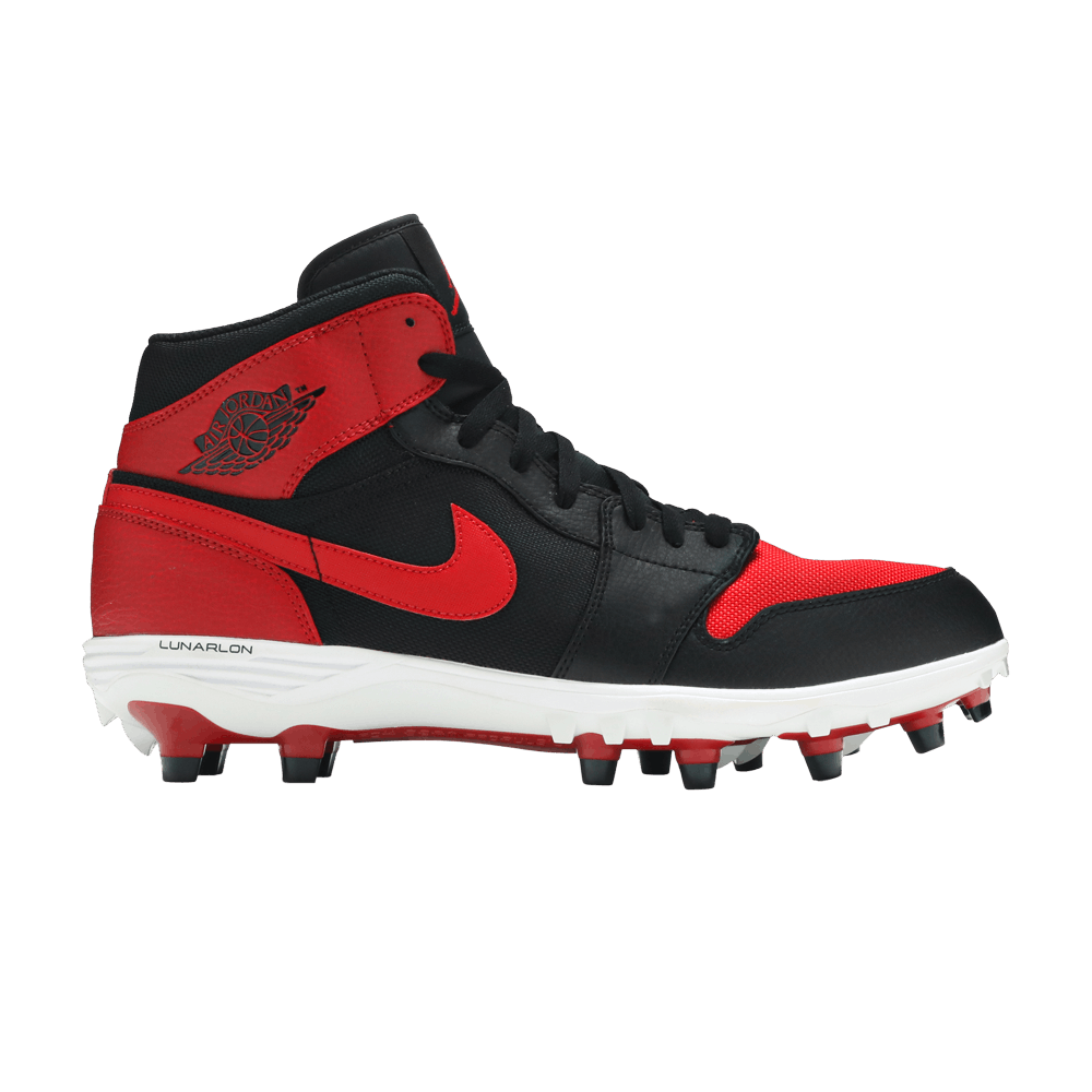 jordan 1 football cleats red