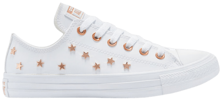 Wmns Chuck Taylor All Star Low 'Star Studs - White Rose Gold'