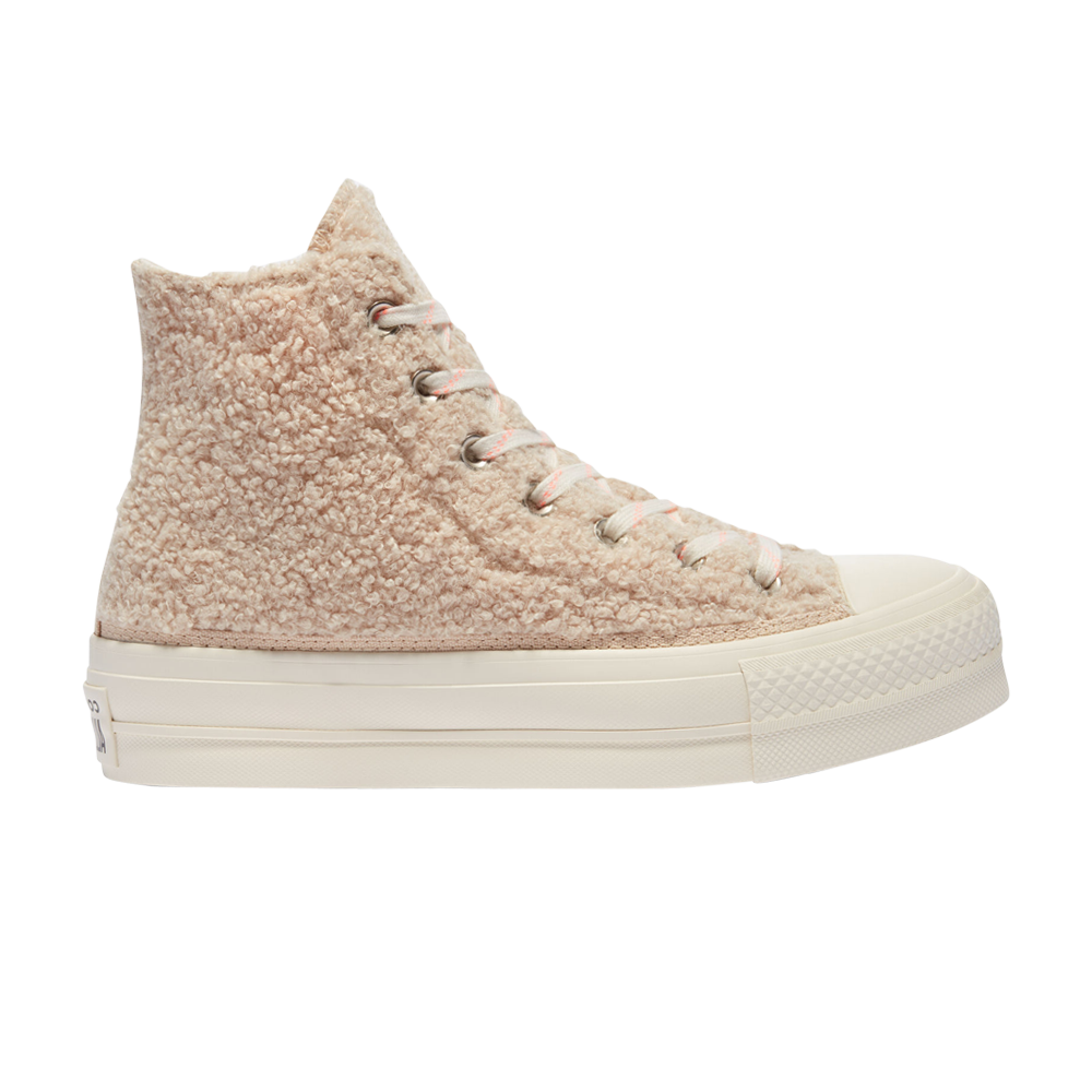 Pre-owned Converse Wmns Chuck Taylor All Star Platform High 'cozy Club' In Pink