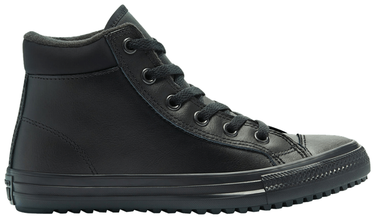 Converse Chuck Taylor All Star PC Boot Faux Leather High GS Triple Black