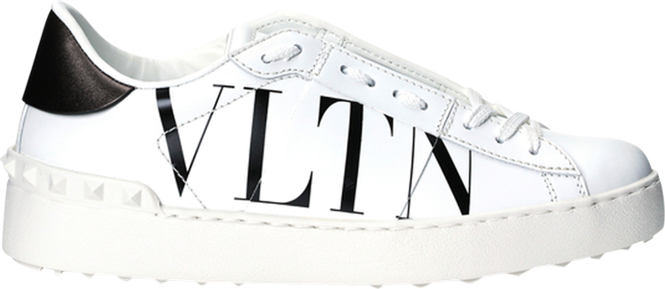 Valentino Wmns Open Sneaker 'Logo Print - White'