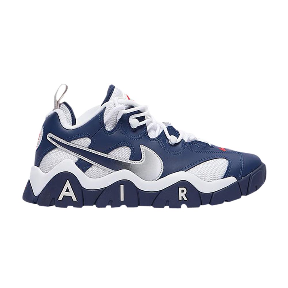 Pre-owned Nike Air Barrage Low Gs 'usa' | Blue | Kid's Size 7