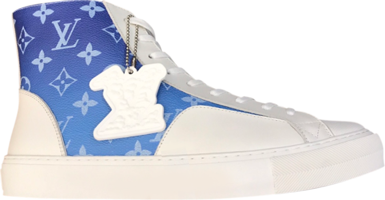lv high top sneakers blue