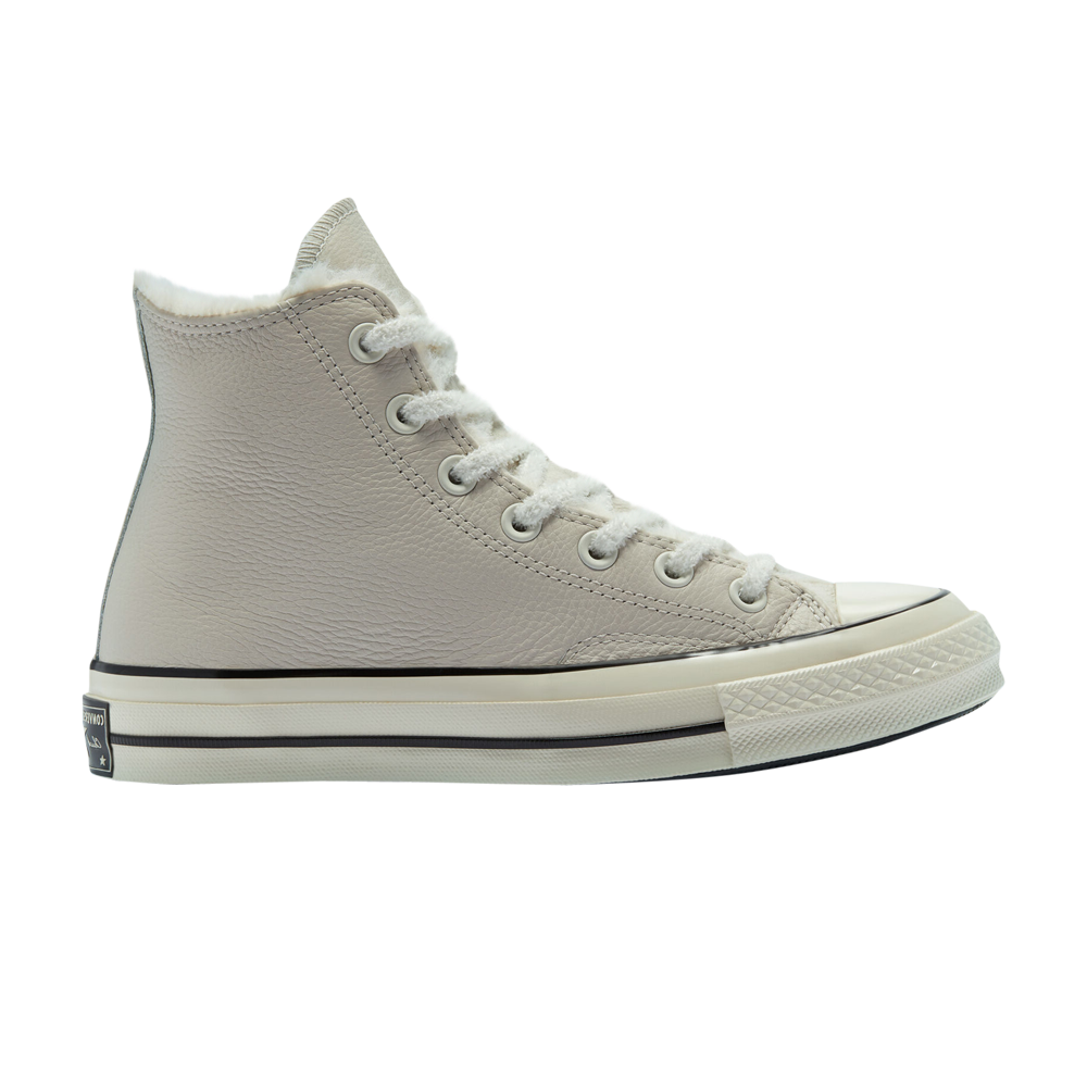 Pre-owned Converse Wmns Chuck 70 High 'cozy Club - Lt Orewood Brown' In Grey