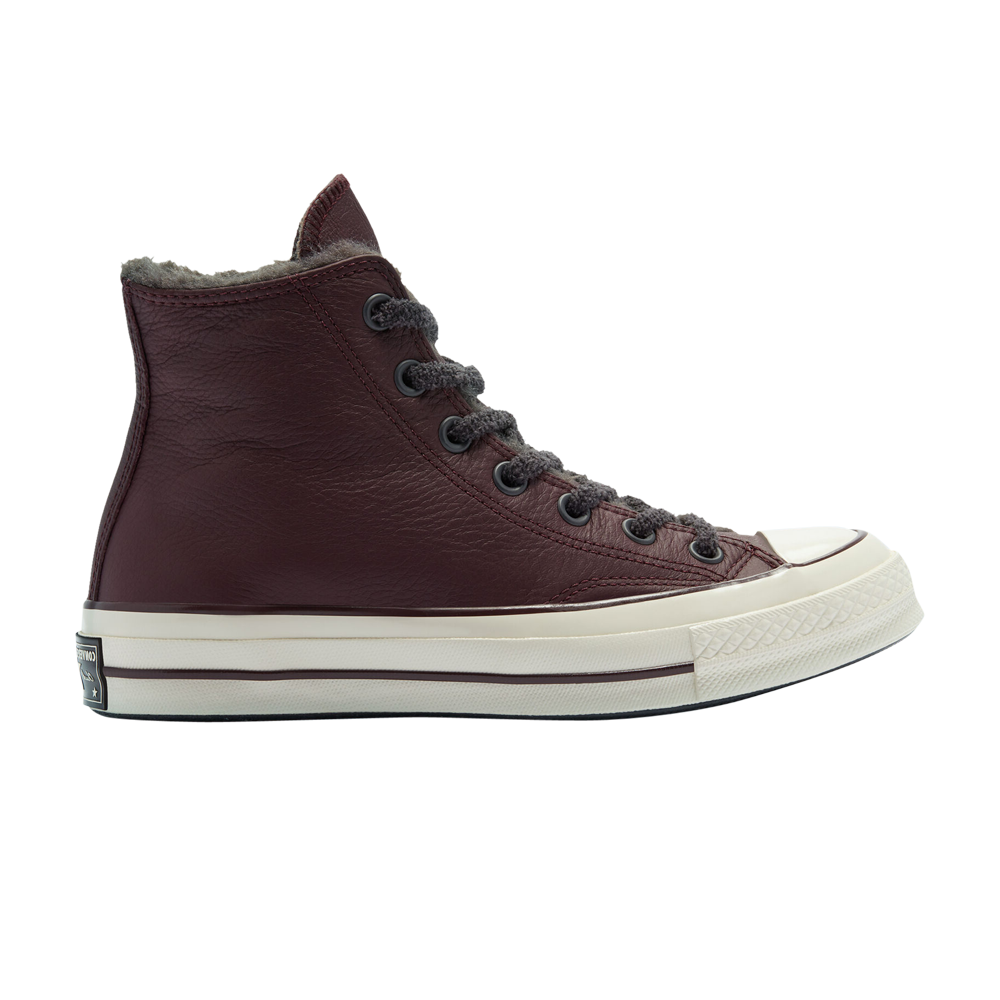 Pre-owned Converse Wmns Chuck 70 High 'cozy Club - Black Currant' In Brown