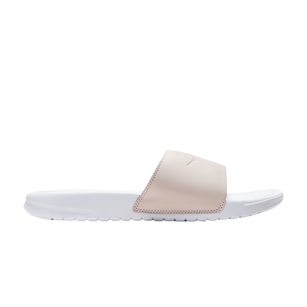 Pre-owned Nike Wmns Benassi Jdi Slide 'pink Quartz' In White