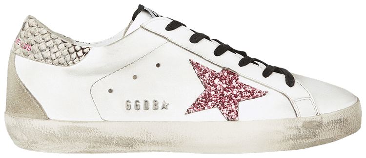 Golden Goose Wmns Superstar White Snakeskin