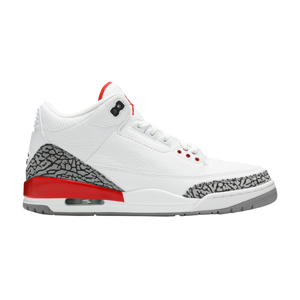 Pre-owned Air Jordan Sneaker Politics X  3 Retro 'hall Of Fame' In White