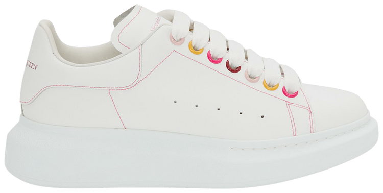 Buy Alexander McQueen Wmns Oversized Sneaker 'White Rainbow Buy Alexander McQueen Wmns Oversized Sneaker 'White Rainbow