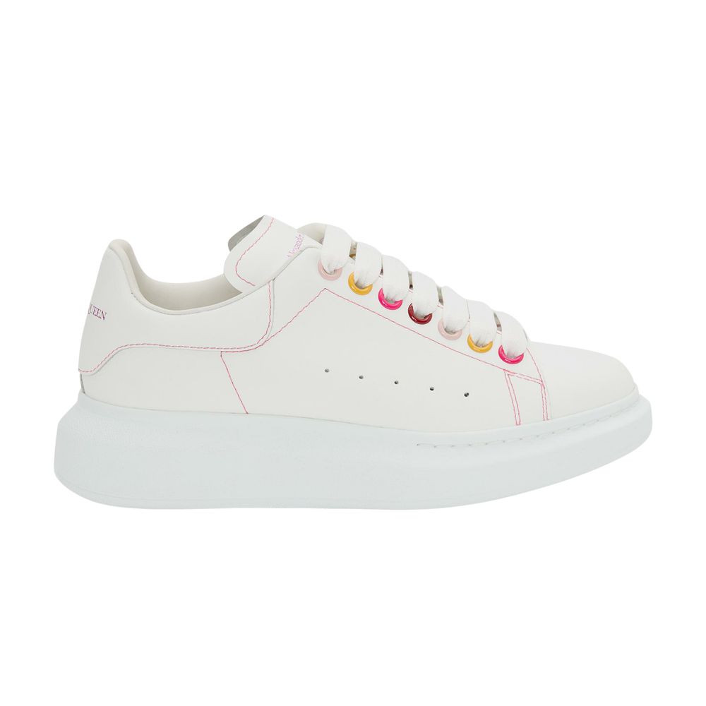 Pre-owned Alexander Mcqueen Wmns Oversized Sneaker 'white Rainbow' | Women's Size 37
