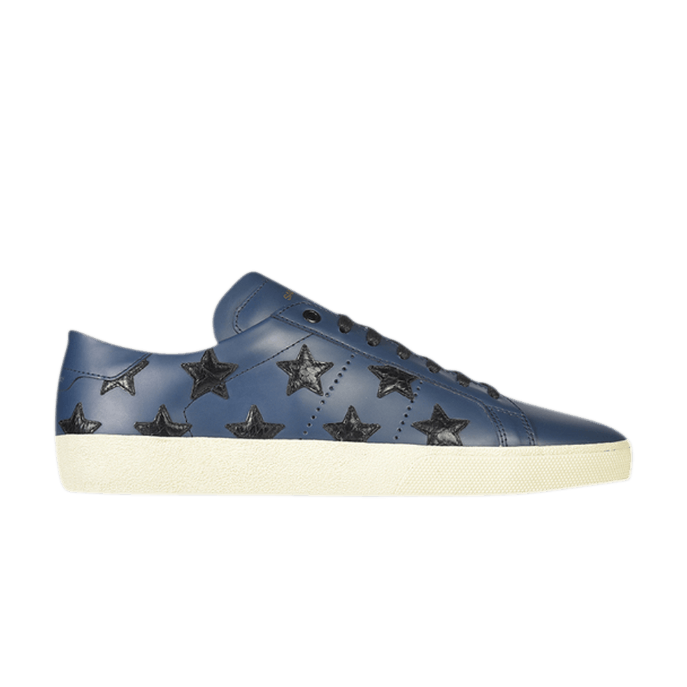 black and blue saint laurent sneakers