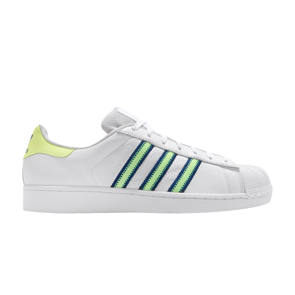 Pre-owned Adidas Originals Superstar 'hi-res Yellow' In White
