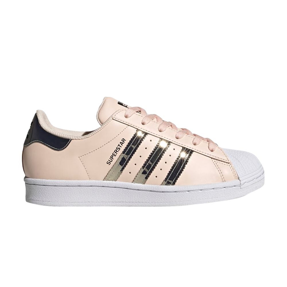 ADIDAS ORIGINALS WMNS SUPERSTAR 'METALLIC 3 STRIPES - PINK TINT'