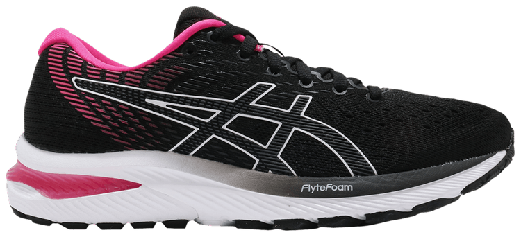 Asics Wmns Gel Cumulus 22 D Wide Black Pink Glo