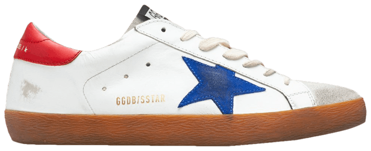 Golden Goose Superstar White Bluette Red