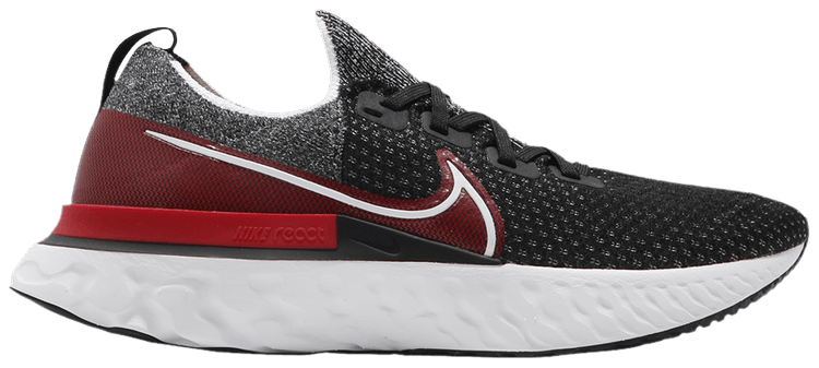 Nike React Infinity Run Flyknit Black University Red