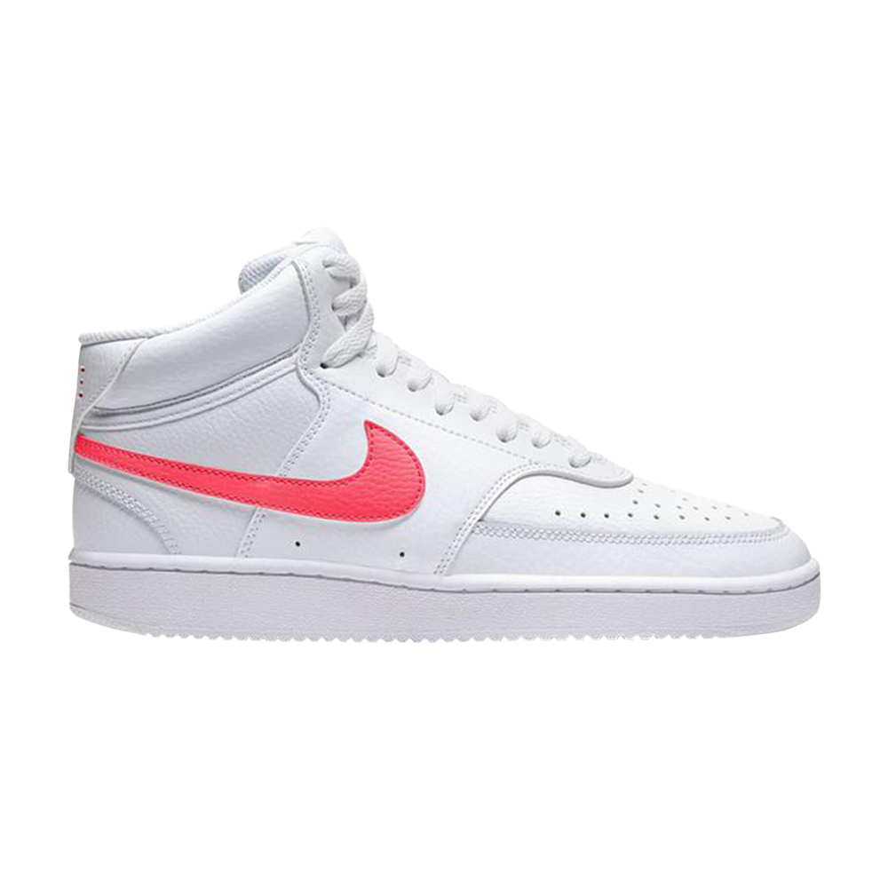 Pre-owned Nike Wmns Court Vision Mid 'white Flash Crimson'