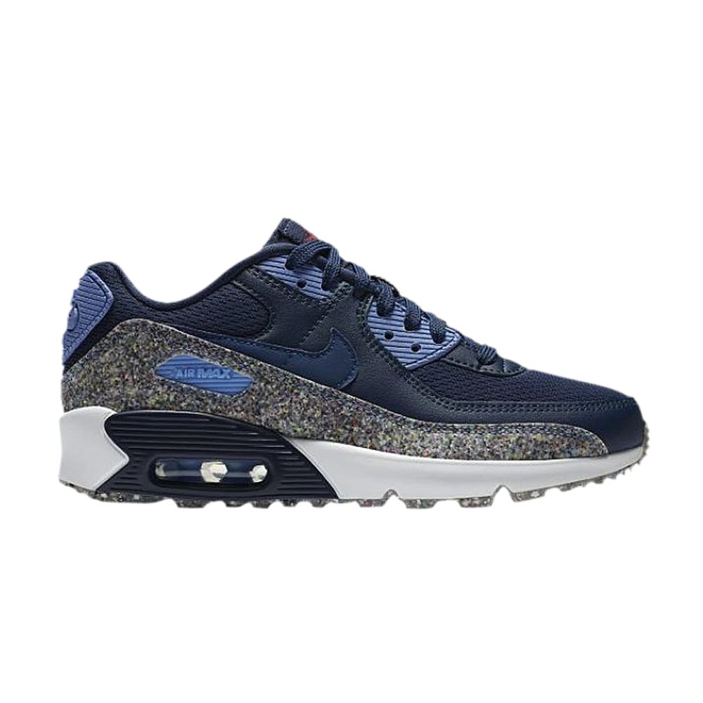 Nike Air Max 90 SE GS 'Midnight Navy Speckled' | Blue | Kid's Size 6 - CQ9909-400