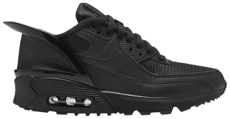 Nike Air Max 90 FlyEase GS Triple Black