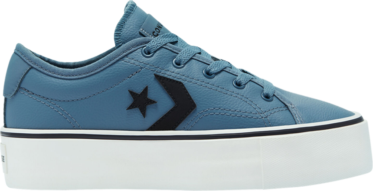 Wmns Star Replay Platform Faux Leather Low 'Lakeside Blue'