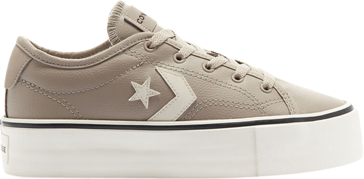 Wmns Star Replay Platform Faux Leather Low 'Malted Taupe'