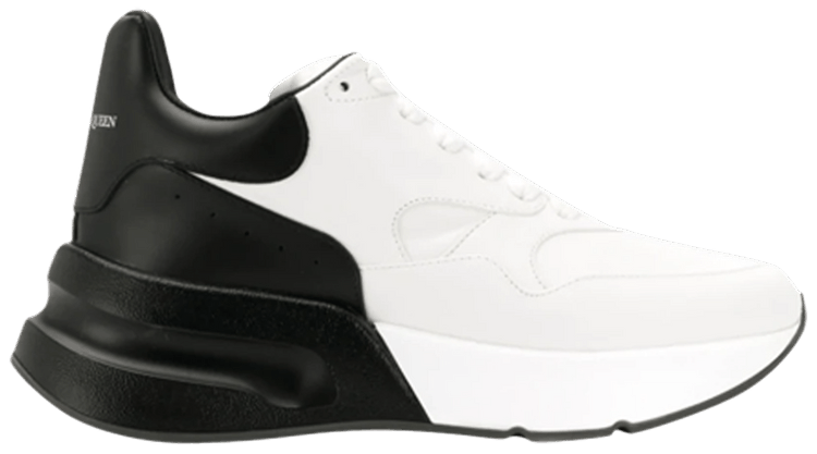 Alexander McQueen Wmns Oversized Runner White Black
