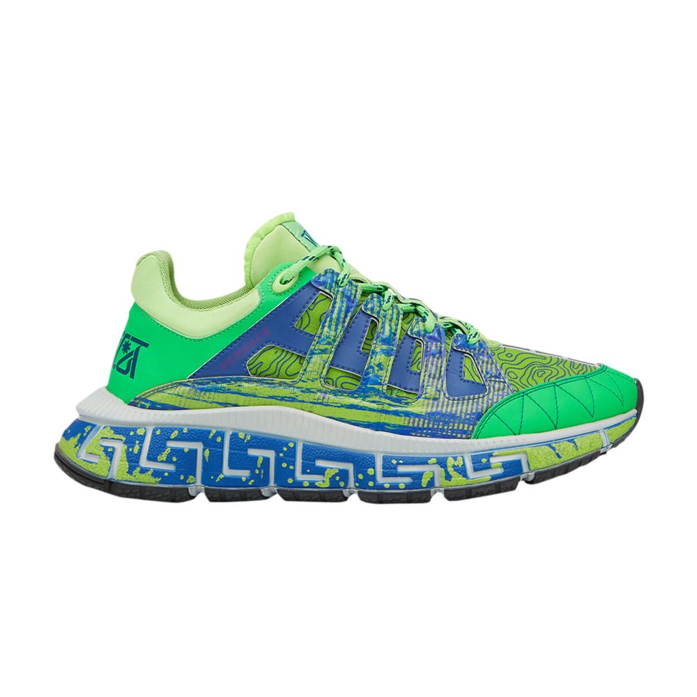 Pre-owned Versace Trigreca 'green' | Men's Size 41.5