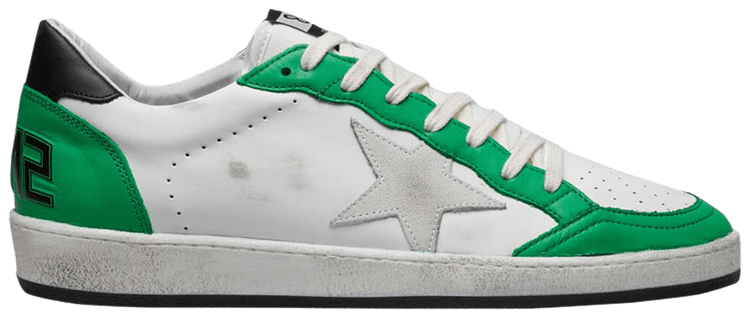 Golden Goose Ball Star Low White Green