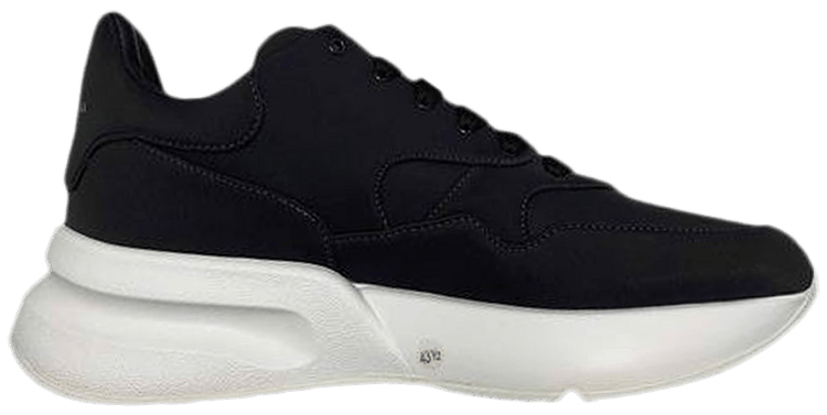Buy Alexander McQueen Oversized Runner Suede Black White