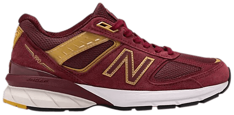 New Balance Wmns 990v5 Made in USA Burgundy Gold