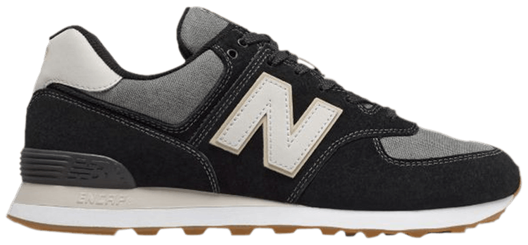 New Balance 574 Black Ivory Gum