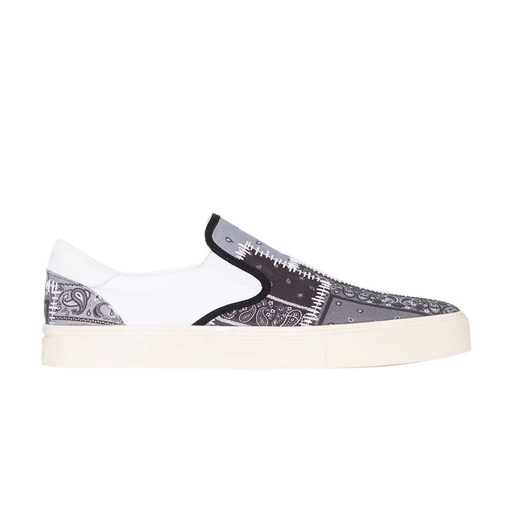 Pre-owned Amiri Bandana Reconstructed Slip-on 'patchwork - Black' | Men's Size 43