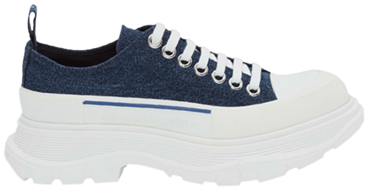 Alexander McQueen Wmns Tread Slick Lace Up Indigo
