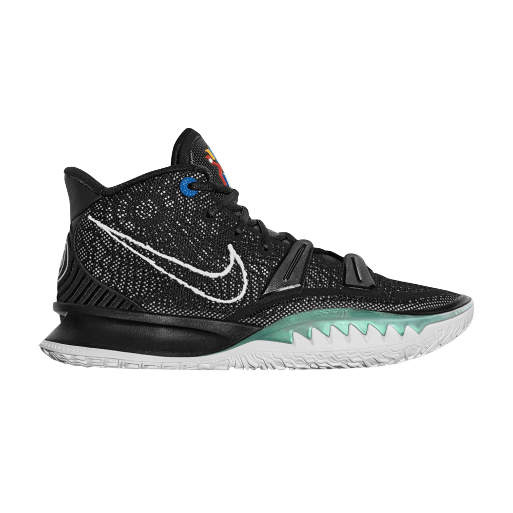 kyrie 7 black green