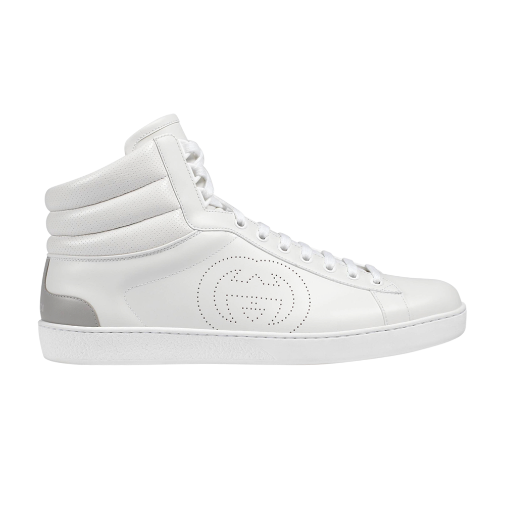Pre-owned Gucci Ace High 'white'