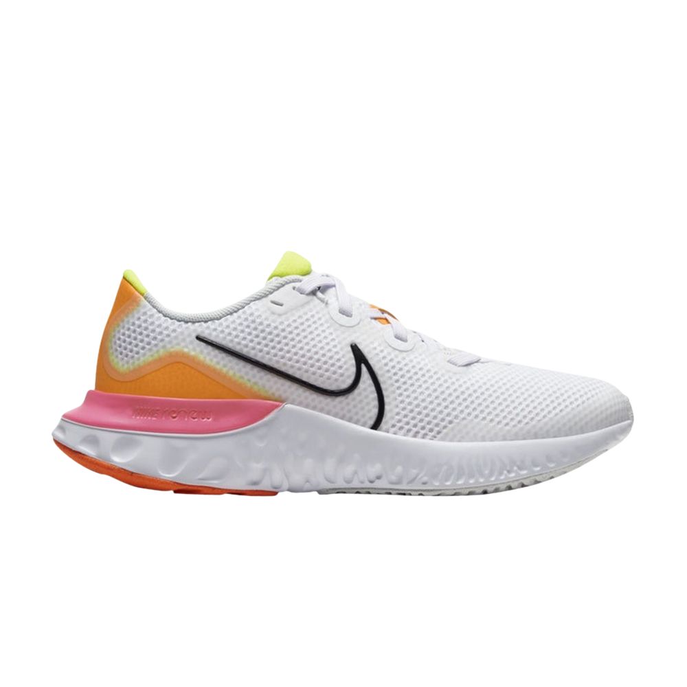 Pre-owned Nike Renew Run Gs 'white Pink Blast' | Kid's Size 6