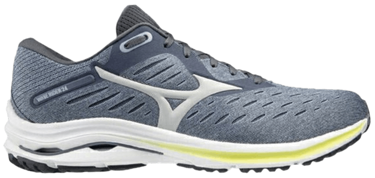 Mizuno Wave Rider 24 Super Wide Blue Grey Yellow