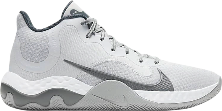 Mens Nike Renew Elevate 3 Mid Baksetball Shoe Navy White Gum